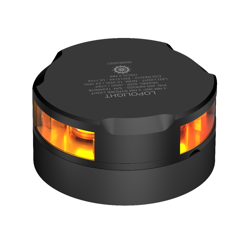 2nm 360° yellow, Strobe, black